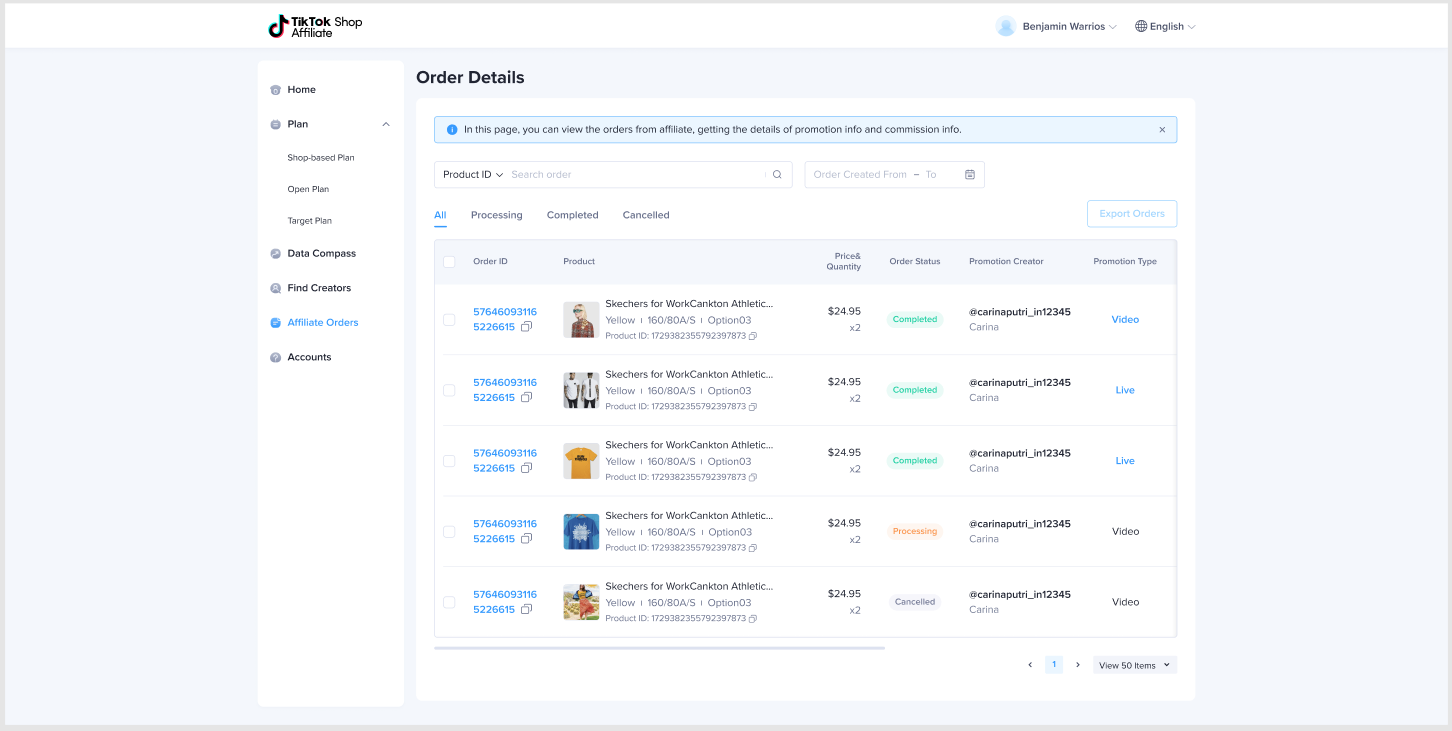 TikTok Shop 英国/东南亚如何查看联盟订单? TikTok Shop 英国/东南亚如何查看联盟订单?