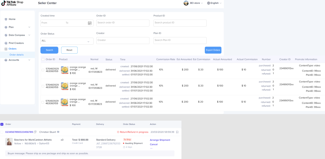 TikTok Shop 英国/东南亚如何查看联盟订单? TikTok Shop 英国/东南亚如何查看联盟订单?