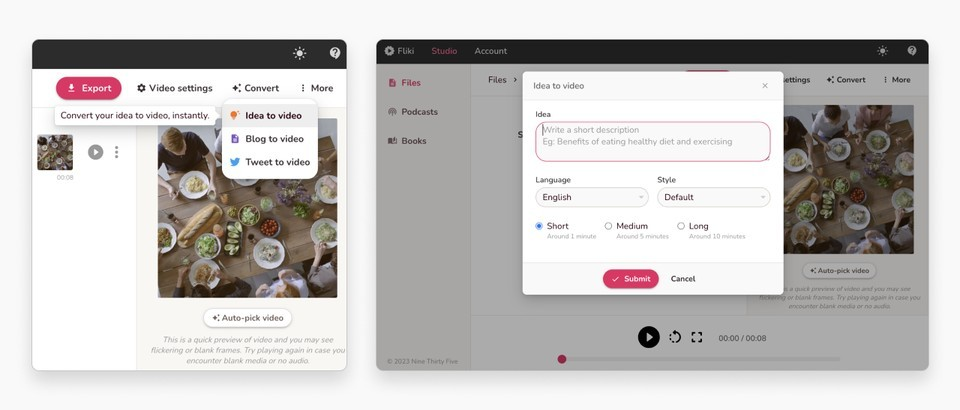 Fliki创建视频和配音教程来了(保姆级指南) Fliki创建视频和配音教程来了(保姆级指南)