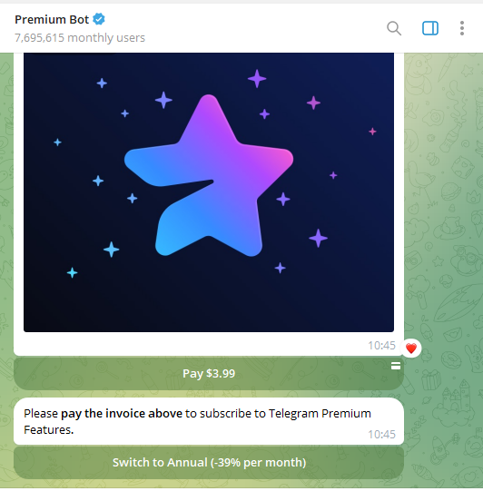 如何用VCC虚拟卡一键解锁Telegram Premium会员?