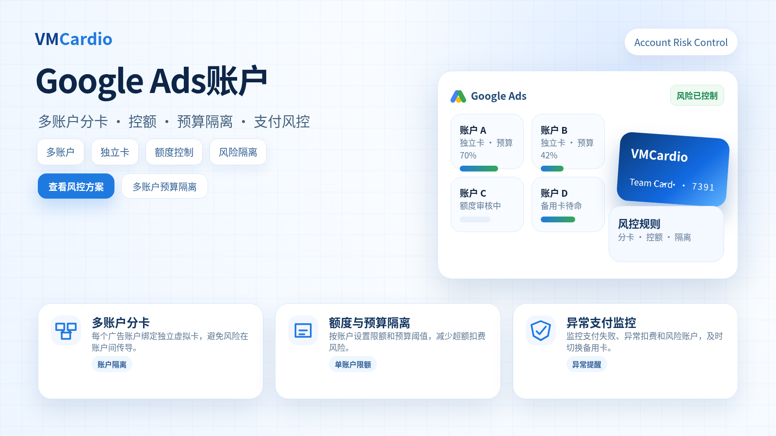 Google Ads 广告账户付款方式配置指南：虚拟卡、预算与账单资料怎么搭