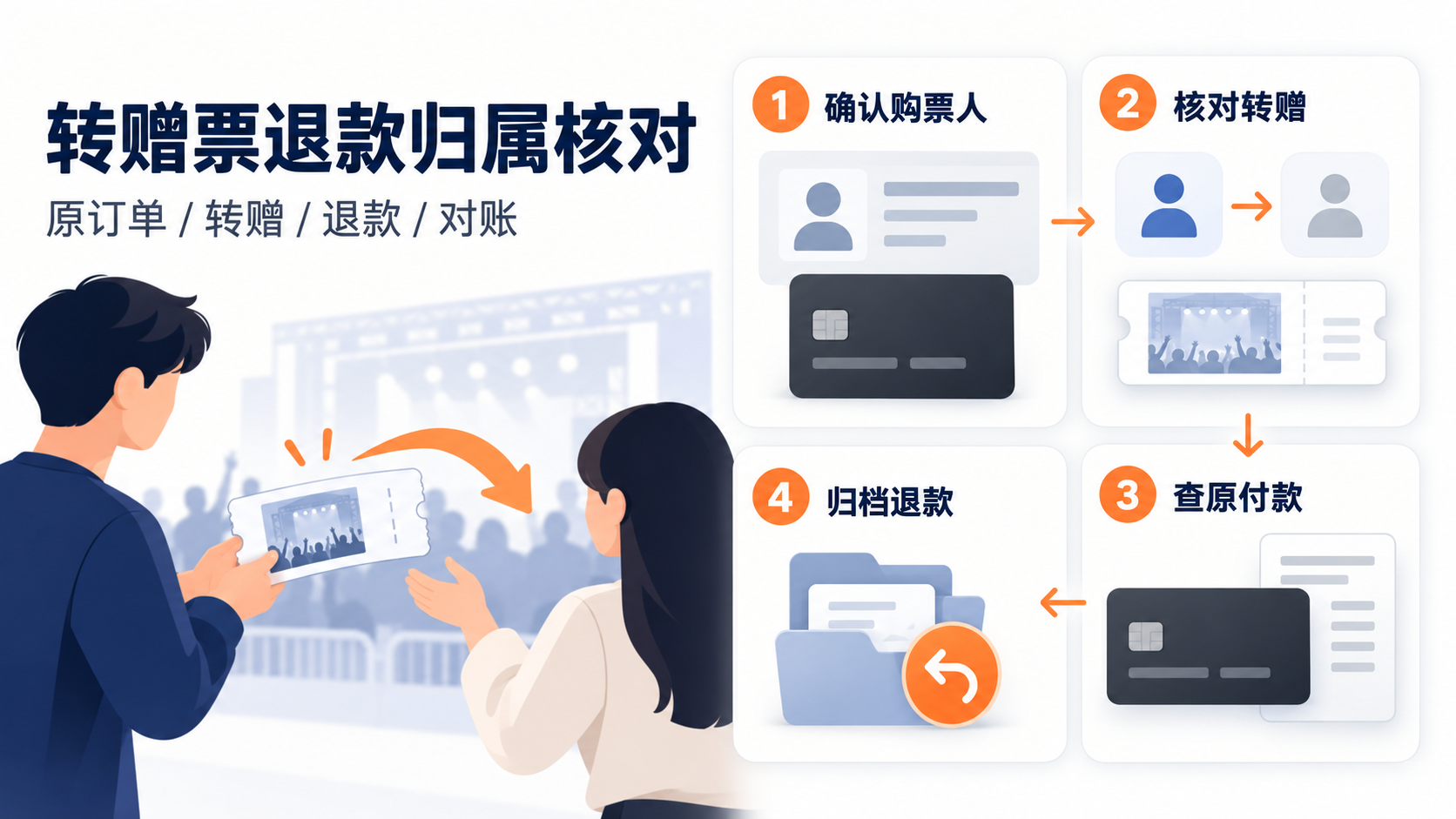 ticketmaster支付方式与退款归属:票已转赠,活动取消后谁核对原付款记录?
